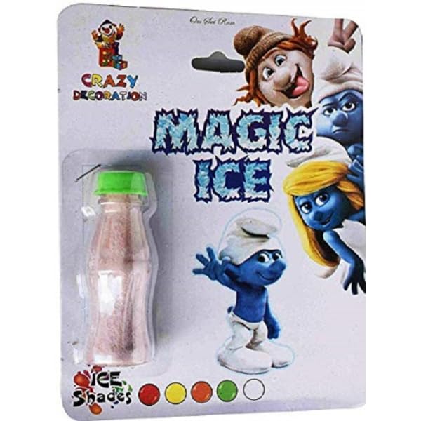 VeeCraft Magic Ice for kids, Snow, Fake Ice, Throw Ice, Eco Friendly Non Toxic Fake Snow for Kids, Teens & Adults for Holi Play (Pack of 8)