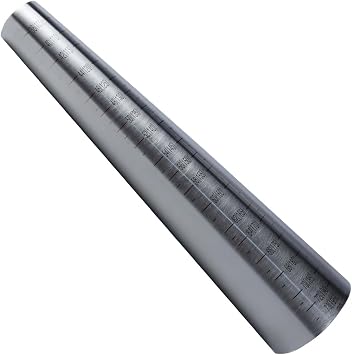 Ausi Bracelet Mandrel Sizer with Stainless Steel Graduated Round Mandrel Jewellery Making and Repair Tool for Bracelet Shaping