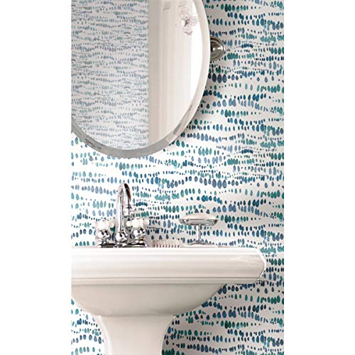 RoomMates Dotted Line Peel and Stick Wallpaper by RoomMates - Used condition - Image 2