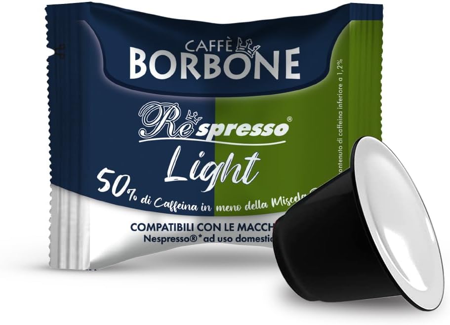 Respresso, Light Coffee Blend, 50% less caffeine than the Blue Blend - 100 Capsules - Compatible with Nespresso®* coffee machines for domestic use