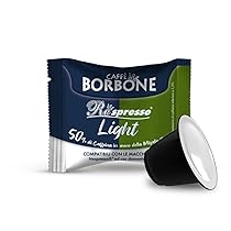 Caffè Borbone Respresso Miscela Light, 50% di caffeina in meno della Miscela Blu – 100 Capsule – Compatibili con le Macchine ad uso domestico Nespresso*