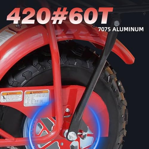 Image of 60T 420 Chain Sprocket 40 /41 /420 40MM Bore Rear Drive Wheel Sprocket CNC for CT200U CT200U-EX BT200X Baja Warrior Predator 212cc 196cc Go Kart Trail 200 MB165 MB200 Mini Bike Red