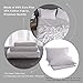Simple&Opulence Belgian Linen Sheet Set Solid Color - 4 Pieces (1 Flat Sheet, 1 Fitted Sheet & 2 Pillowcases) Natural Flax Cotton Blend Soft Breathable Farmhouse Bedding - Queen Size, White