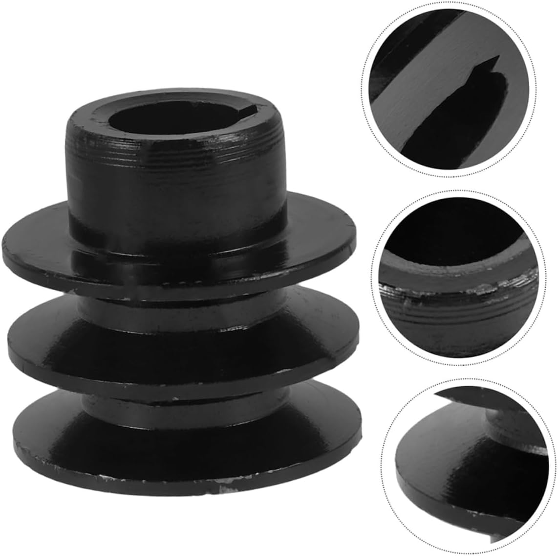 ULTECHNOVO Double Groove V-belt Pulley for Gas Engine Water Pump High Efficiency Mechanical Pulley Easy Installation Robust Design for Long-term Use Compatible Applications