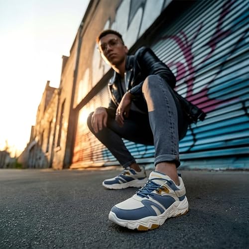 Image of Red Chief Men's Sports Sneaker | Low Ankle Lace Up Shoe with Breathable Mesh & Synthetic Upper | Lightweight Comfortable Casual Footwear (C6016)