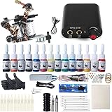 ✔ 【Garantía de servicio al cliente 100%】 -si no está satisfecho con nuestro kit de tatuaje profesional, le brindaremos un servicio en línea las 24 horas, cualquier pregunta sobre este artículo, no dude en contactarnos.Gracias