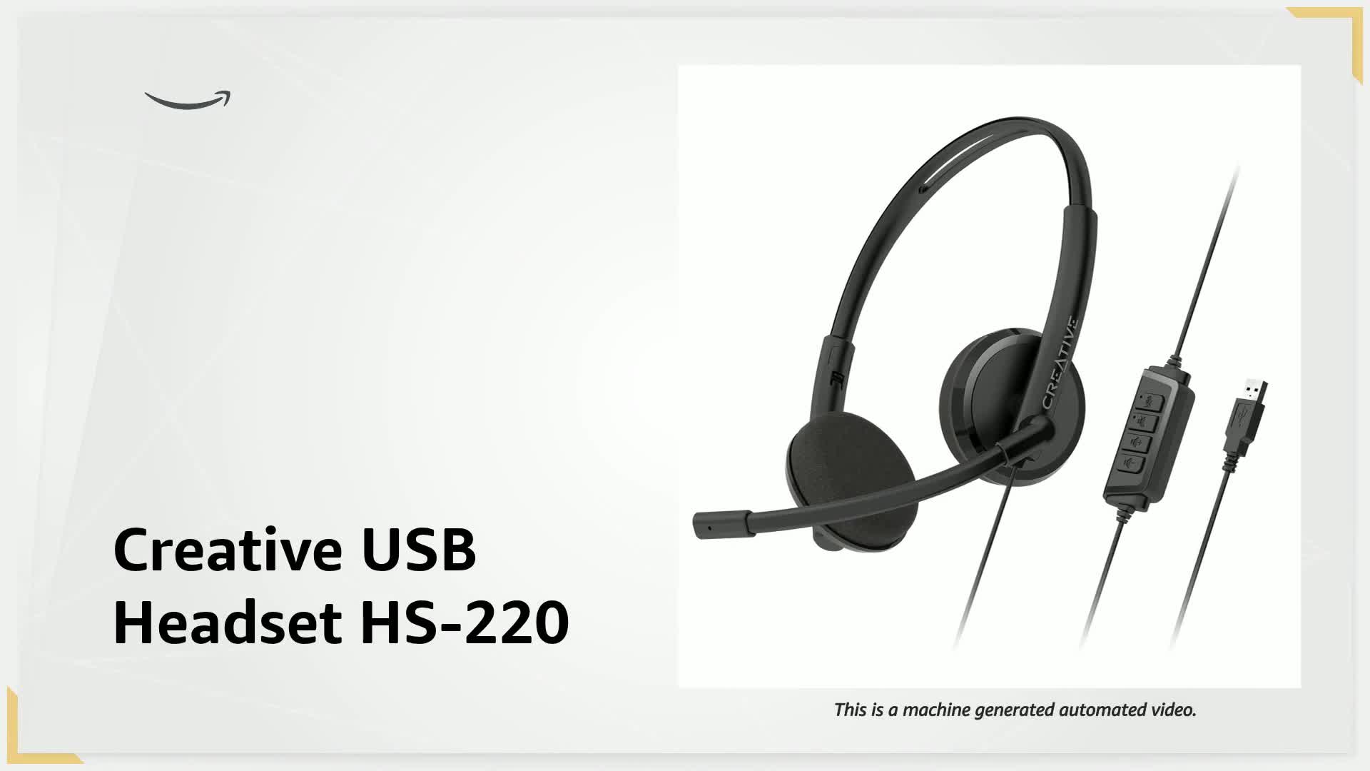 Watch Creative USB Headset HS-220 on Amazon Live