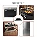 Heran 5 Pieces Refrigerator Door Handle Covers, Adjustable Non-Slip Appliance Handle Covers for Fridge, Microwave, Oven, Dishwasher, Easy to Clean & Install, Charcoal Black