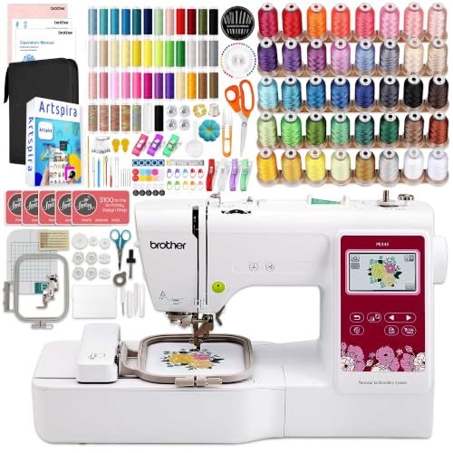 Brother PE545 Embroidery Machine with Accessories
