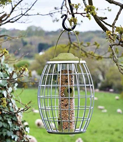 Garden Mile Large Squirrel Proof Bird Feeders Heavy Duty Bird Seed Feeders Hanging Weatherproof Metal Hanging Feeders All Season Wildlife Perfect For Garden Patio Outdoors