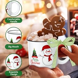 Slinerchristmascoffeemugssetof612ozchristmasmughotchocolatecocoacupsgiftholidayforfamilyfriendsteacherfarmhouseclassical Urban Country Home Decor Sliner christmas coffee mugs set of 6 12 oz christmas mug hot chocolate cocoa cups gift holiday for family friends teacher farmhouseclassical urban country home decor