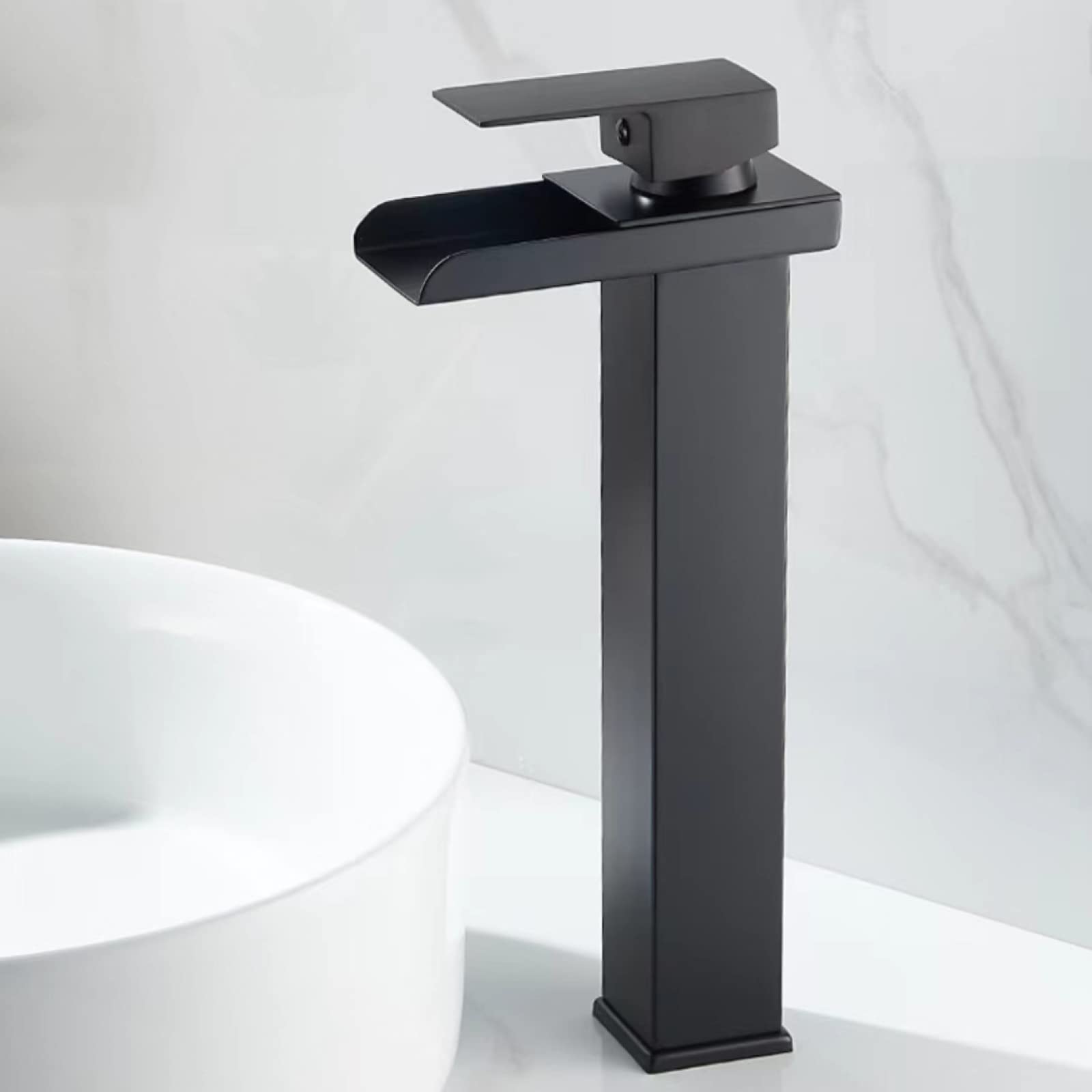 Mitigeur cascade noir pour vasque haute créez une ambiance spa chez vous