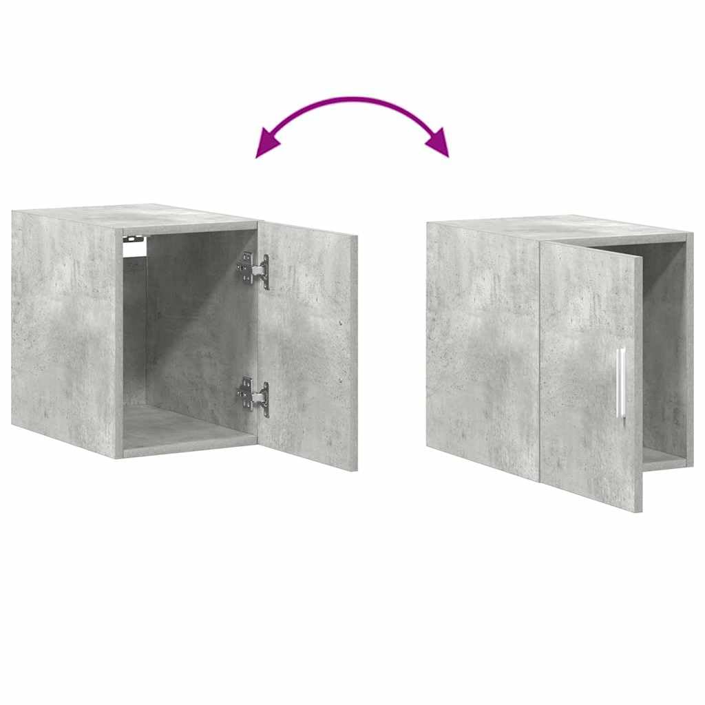 vidaXL Mobile Sottile Grigio Cemento 30x42,5x225 cm in Truciolato