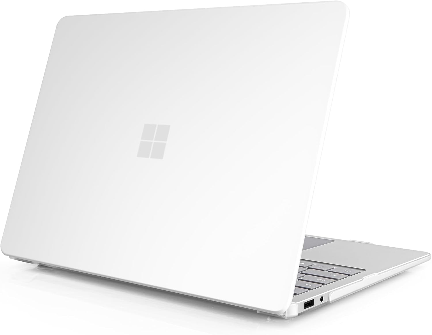 Mektron Matte Case for 2025 Microsoft Surface Laptop Windows 11 Copilot+ PC Surface Laptop 13 Inch Touchscreen Display Cover Fits Model 2095, Matte White