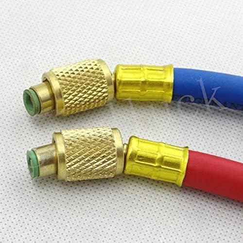 R12 to R134a Hose Adapter for Using with R134a Gauges Car Air Conditioning Kit