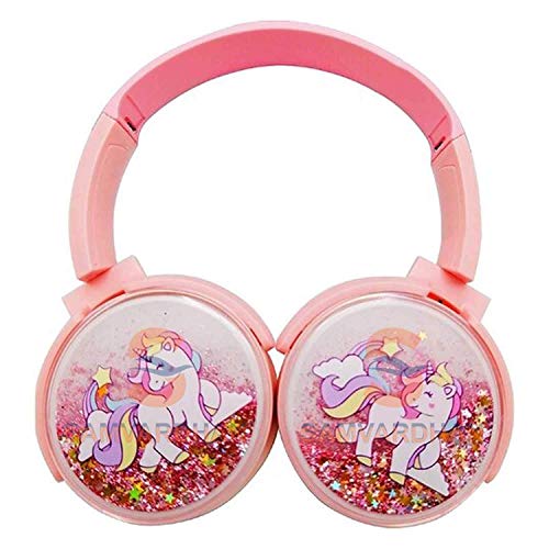 ASWORLD BT002 Wireless Bluetooth On Ear Headphone Bluetooth Headset (Pink, On The Ear)