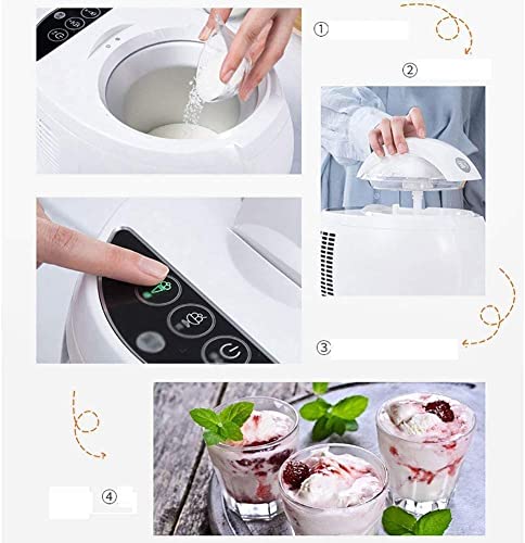 Samnuerly Milchshake-Hersteller, hausgemachte Eismaschine elektrisch, automatische Softeismaschine mit eingebauten… – Bild 5