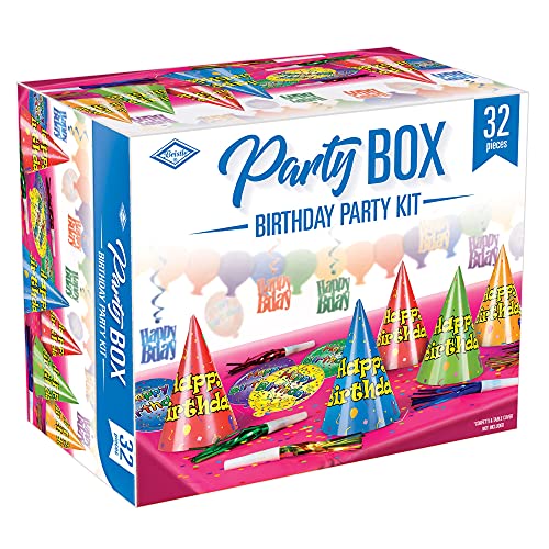 Amazon.com: Beistle 3 Piece Plastic Balloon Drop Bags for Birthday ...