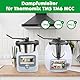 für Thermomix TM6 MCC Dampfumleiter - Dampf Umleitung(Extra Lang) für Monsieur Cuisine Smart Thermomix Zubehör, Silikon Dampfableiter für Küchen Hängeschränke Schutz Mit Bürste