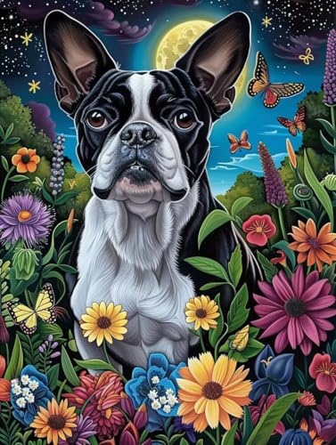 Kit Peinture Diamant Chien Géant : Idéal pour calmer l'esprit et décorer vos grands murs