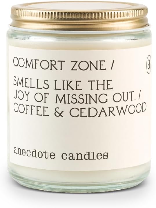 Anecdote Candles Zone' Coconut Soy Wax Candle Jar Premium Hand Poured