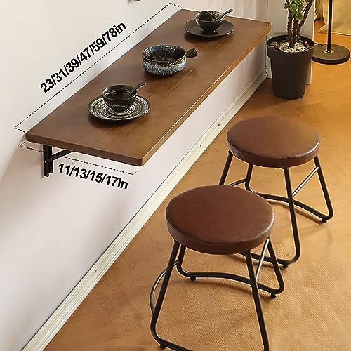 Table murale flottante pliante invisible bureau ordinateur portable - 3