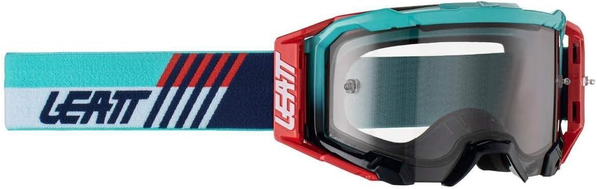 Leatt Goggle Velocity 5.5 Adult (Red/Turquoise with Light Grey Lens)
