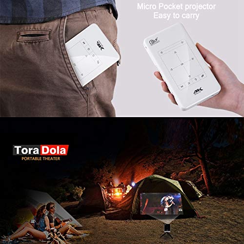 Mini projecteur 4K DLP avec WiFi double bande et télécommande infrarouge - 4