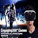 VR Headset for Phone with Controller, Compatible with iPhone Samsung and Android 3D Virtual Reality for Kids and Adults VR Goggles for Smartphone /4.5-6.3in Eyes Protected Anti-Blue HD Lenses