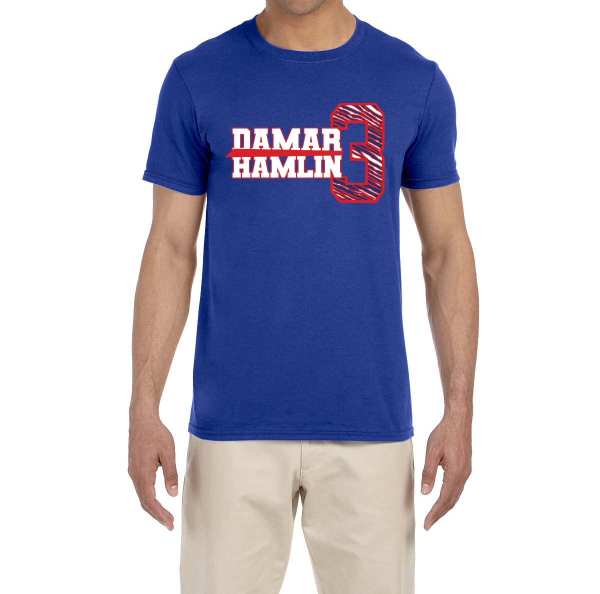 GenericBlue Bills 3 Hamlin Logo T-Shirt