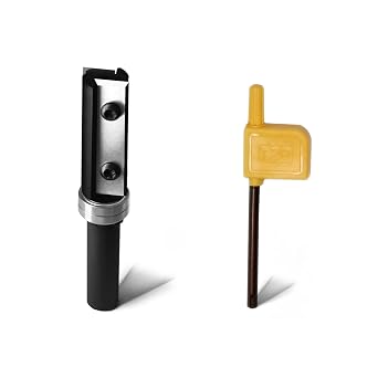 1/2 Shank Flush Trim Router Bit with Bearing Flush Trim Bit, 1/2 Trim Router Bit Pattern Template Flush Router Bit 2" Cutting Length for Woodworking Trimming