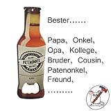  Maus-Design Flaschenöffner Bester Papa, Opa, Onkel, Patenonkel/Sie entscheiden für wen dieser Flaschenöffner ist/Individualisierbar/Auch mit Name