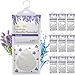 OSHMEA® Pack 10 Bolsas Antihumedad PREMIUM de 500ML Función 2 EN 1 Deshumidificador Armario con Aroma Lavanda. Bolsas Absorbentes de Humedad y Condensación. Quita Moho y Olores en Armarios, Ropa, Casa