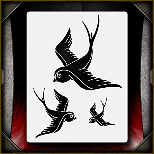 Sparrows AirSick Airbrush Stencil Template
