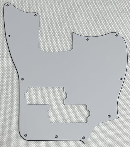 For Fit Squier Jaguar Bass SS Short Scale Style Guitar Pickguard (3 Ply White)