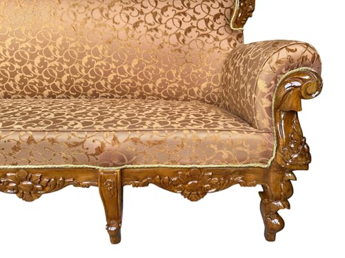 Image of Wooden Sofa Set Carving for Living Room (5 Seater Sofa @5)
