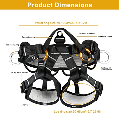 Wmlbk Tree Climbing Gear Set, Upgraded Tree Climbing Spike Set Climbing Spurs Tool Set Pole Climbing Spurs Tool With Non-Slip Pedal Straps For Climbing Rescue Logging Observation #TOP4