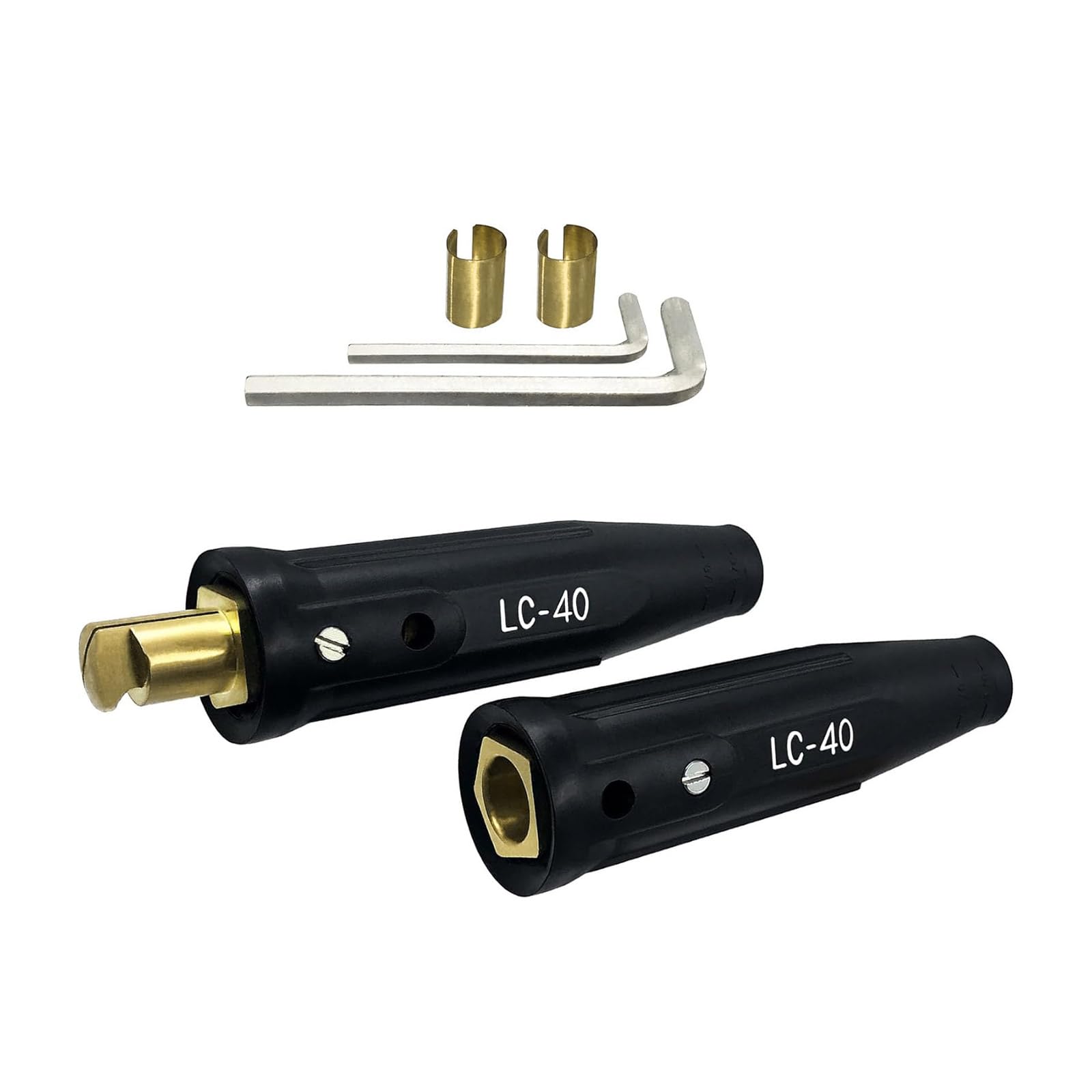 Kalttoy 1 Set Quick Install 40 Welding Cable Connectors For Professional Electrical Repairs Enhances For Harsh Environment Coppers Cable Connectors