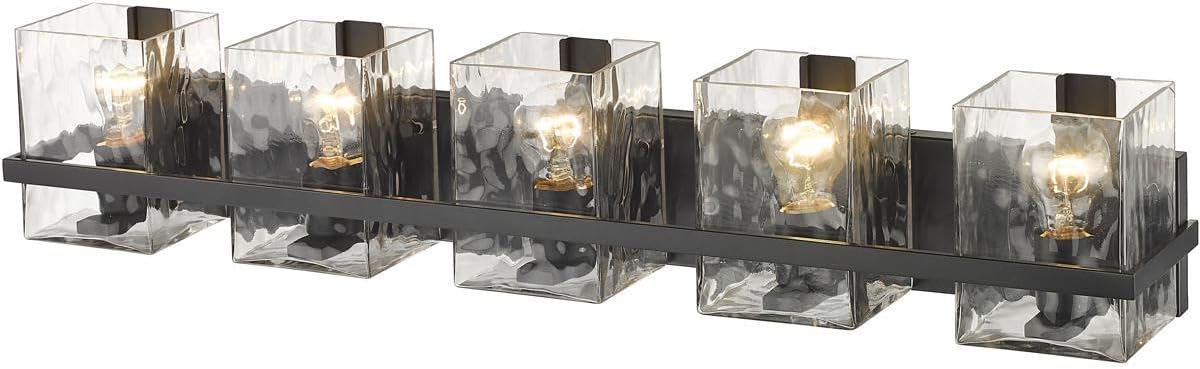 Z-Lite 1938-5V-MB Bennington Vanity, 5-Light 500 Total Watts, Matte Black