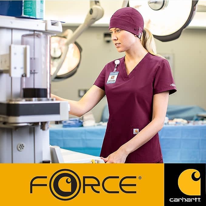Carhartt Scrubs C16113 Force® Modern Fit V-Neck Top - Image 9