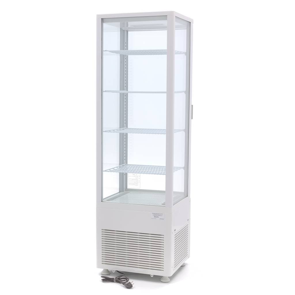Maxima Gourmet Fridge Display Cabinet 235 L 52 cm White