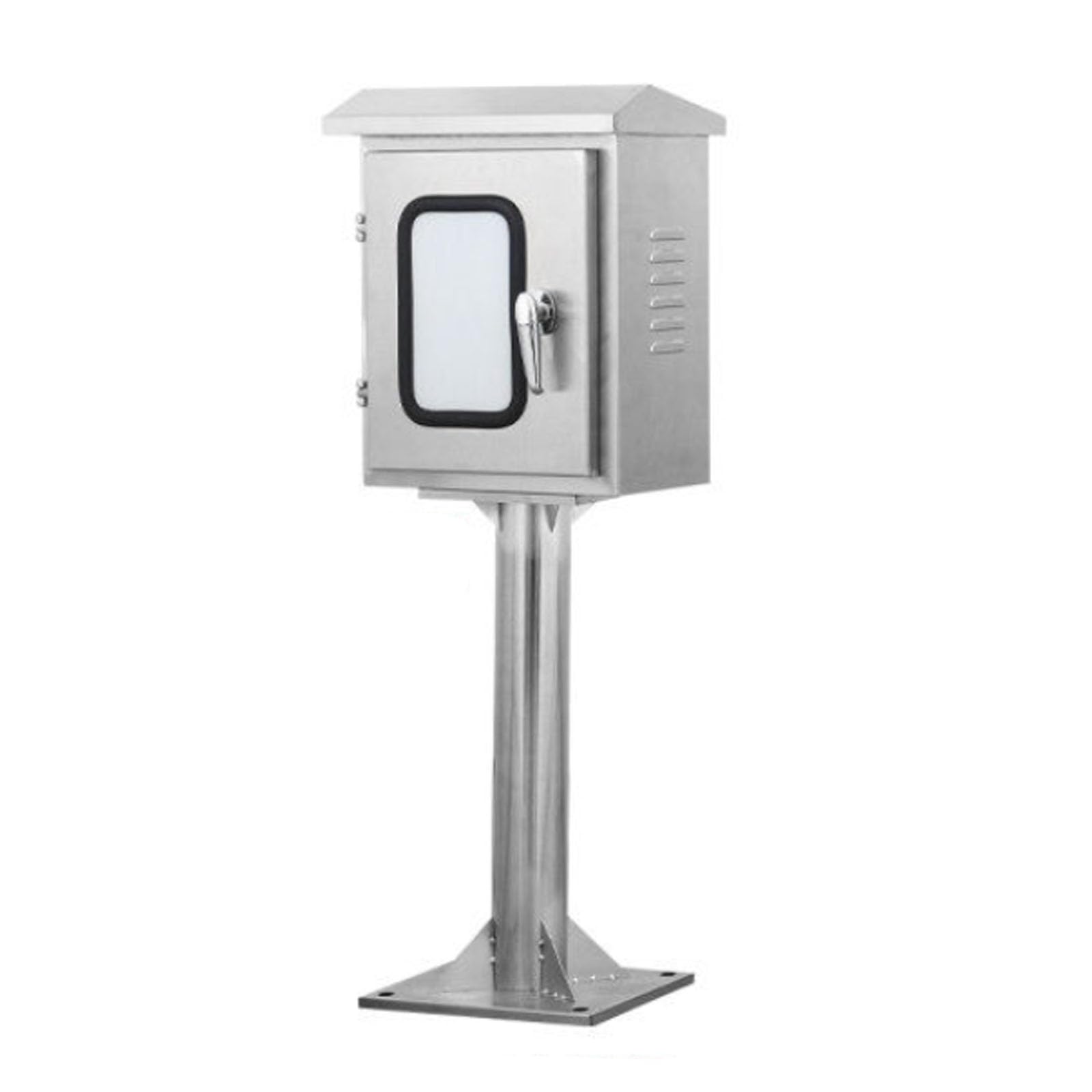 Gabinete Eléctrico para Exterior Acero Inoxidable con Doble Puerta en Poste