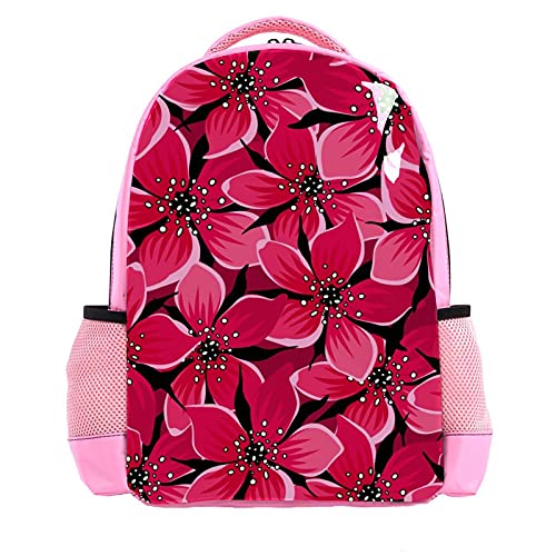 Sac à dos enfants au motif poétique de fleurs de cerisier roses