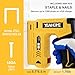 YEAHOME Electric Staple Gun, 2 in 1 Electric Light Duty Brad Nailer/Stapler, 3.7V Power Cordless Stapler Tacker with USB Charger Cable, 1000 Staples for Upholstery, Material Repair and Carpentry
