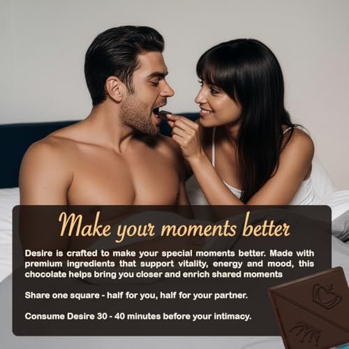 Image of TAC Delights Desire Dark Chocolate Assortment (3 Flavors) - Dark Chocolate, Sea Salt & Champagne Truffle - Premium Chocolate Bar Gift for Couples - Mood-Enhancing Treat for Men & Women (1 Box)