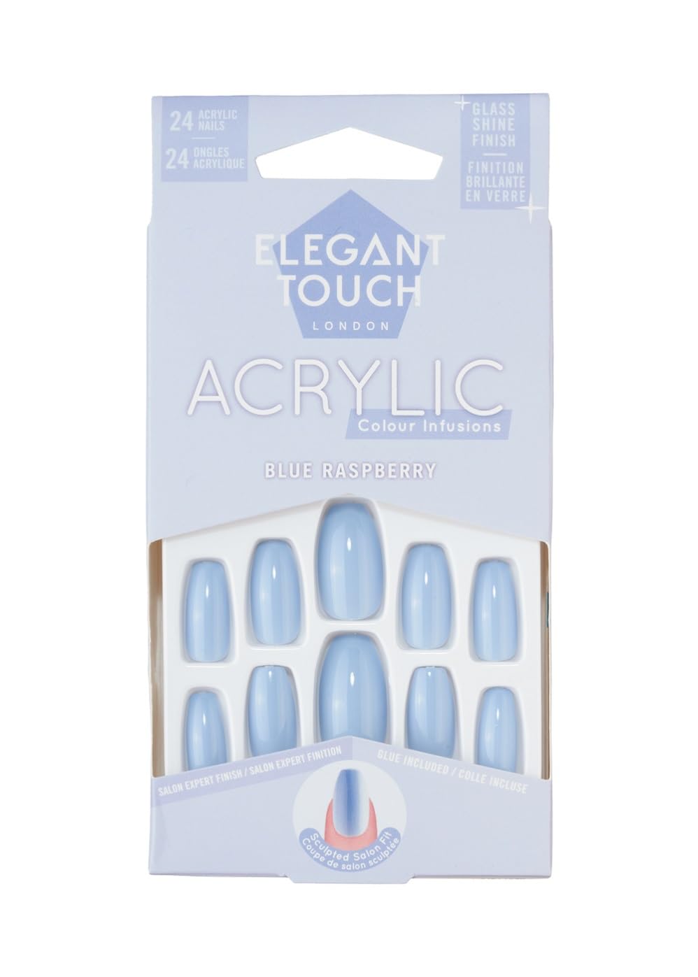 Elegant Touch Colour Acrylics Blue Raspberry