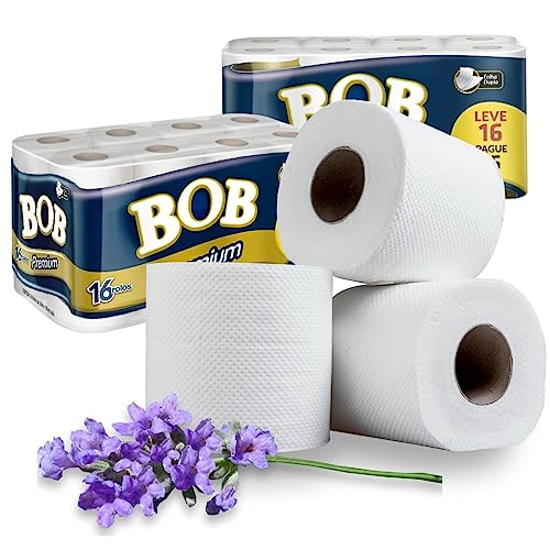 Papel Higienico Folha Dupla Bob Premium L16P15 Pacote 16 Rolos
