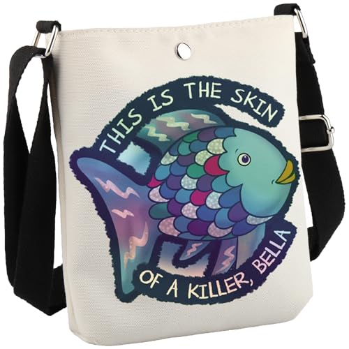 Vampire Movie Meme Gift This is The Skin of a Killer Bella Rainbow Fish Crossbody Bag for Fans (Skin of a Killer CB)