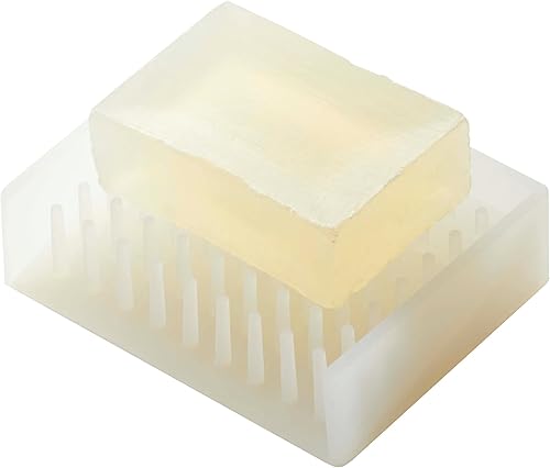 YAMAZAKI home 2992 Bandeja de jabón autodrenante, plato flotante para fregadero, tamaño único, transparente