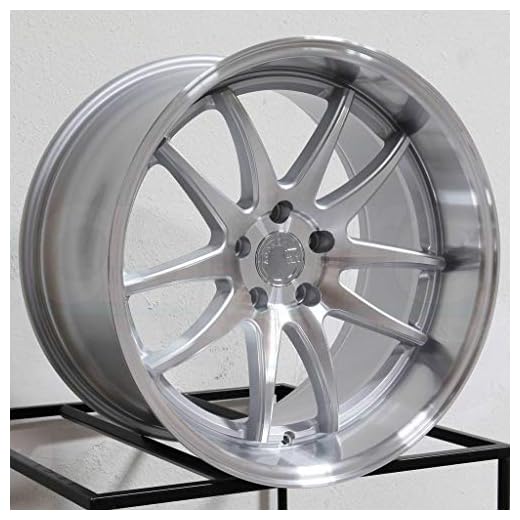 Aodhan DS-02 Custom Wheel - 19x9.5, 15 Offset, 5x114.3 Bolt Pattern, 73.1mm Hub - Silver with Machined Face Rim
